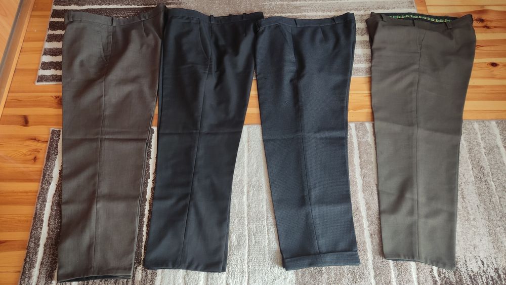 Spodnie męskie garniturowe dla tęższego mężczyzny