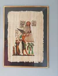 Duży papirus w ramie
