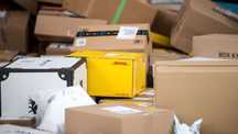 Paczki ze zwrotami DHL, Amazon - pakiet 12 paczek
