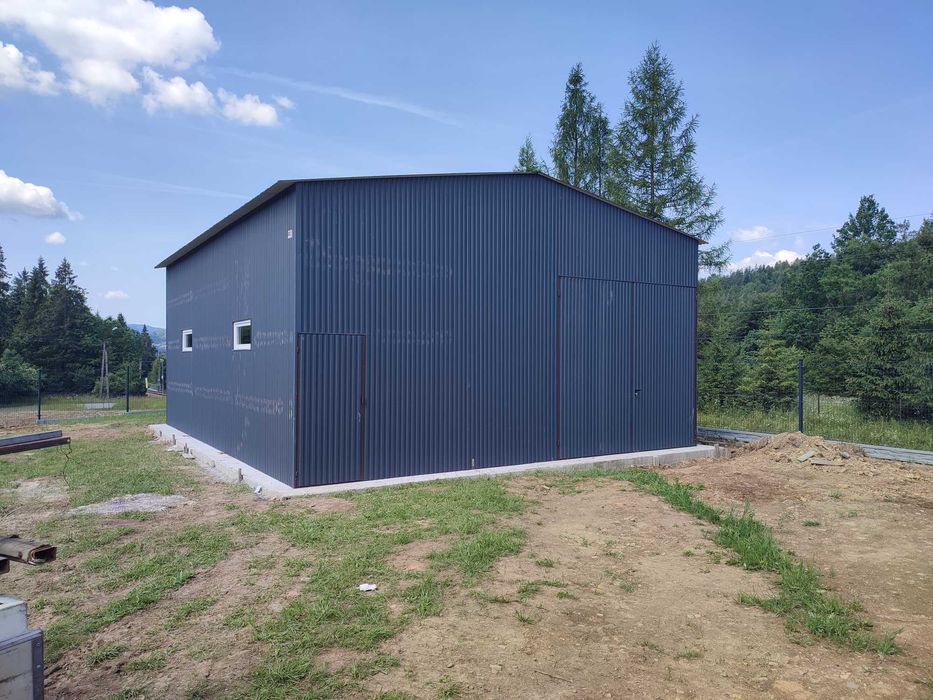 Garaż Blaszany 8x6.5m - Garaże Blaszane , Wiaty , Hale  - GRZYWSTAL