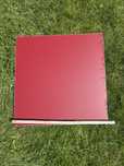 Panel scienny pcv 58 cm bordowy bialy
