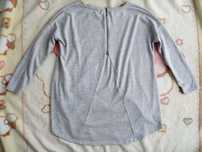 Szara dresowa bluza sweter oversize Diverse 38 suwak jak nowa nowy