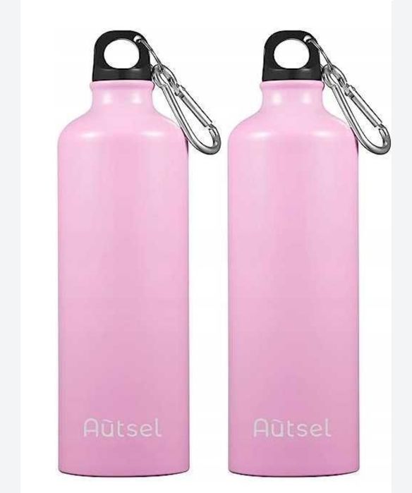 Butelki na wodę, bidony Autsel bez BPA 2 x 1 litr, zestaw 2 sztuk