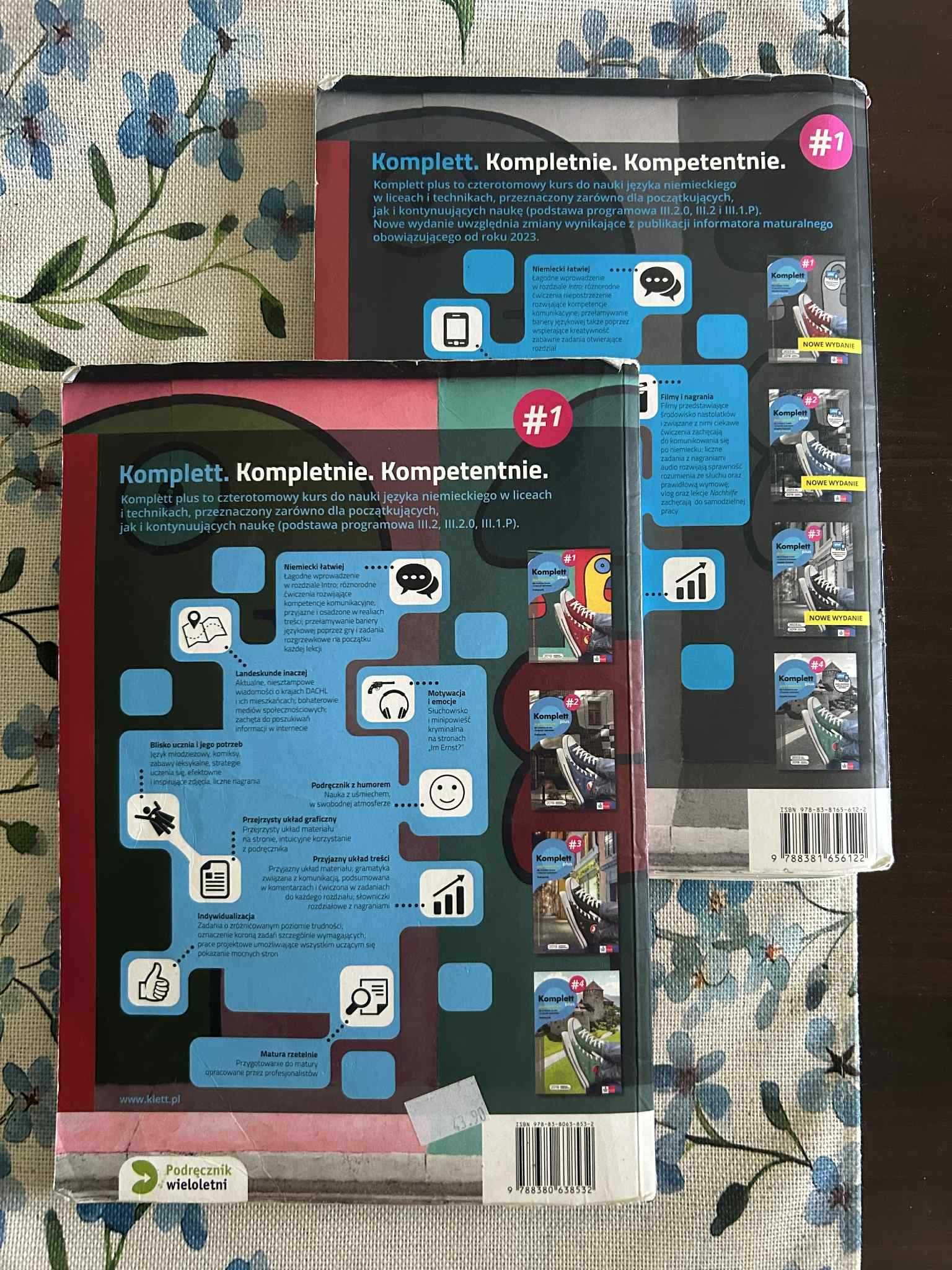 Podręcznik Język Niemiecki Komplett plus Klasa 1 +WYPEŁNIONE ĆWICZENIA
