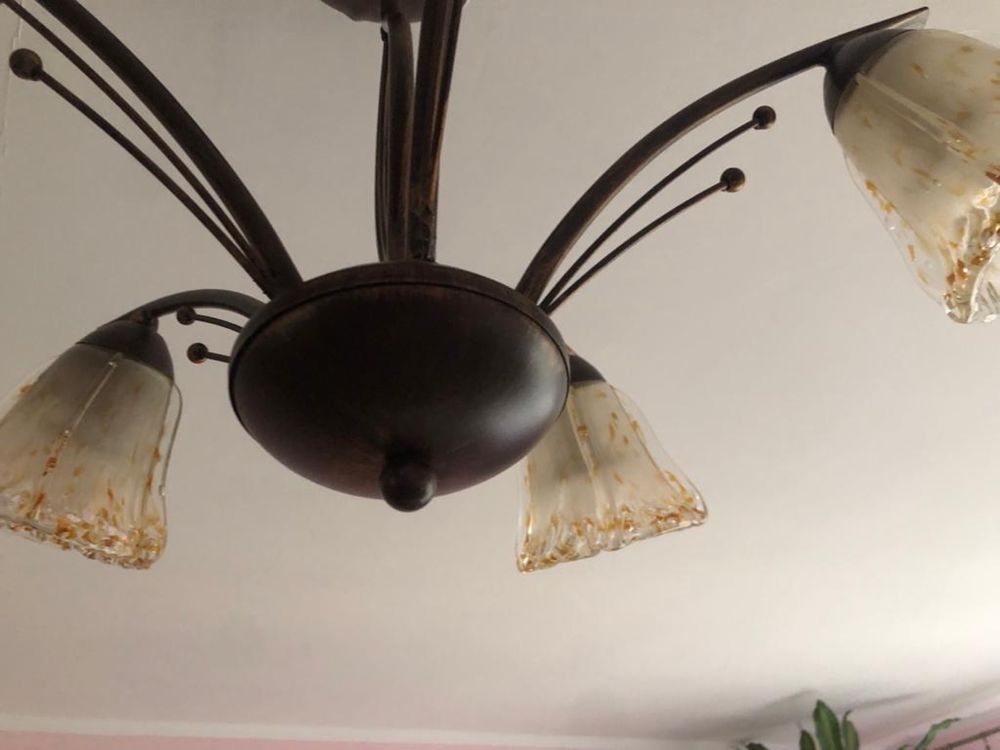 Zestaw lamp (sufitowa i stojąca)