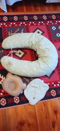 Подушка для вагітних та годування + подушка для немовляти 0-12