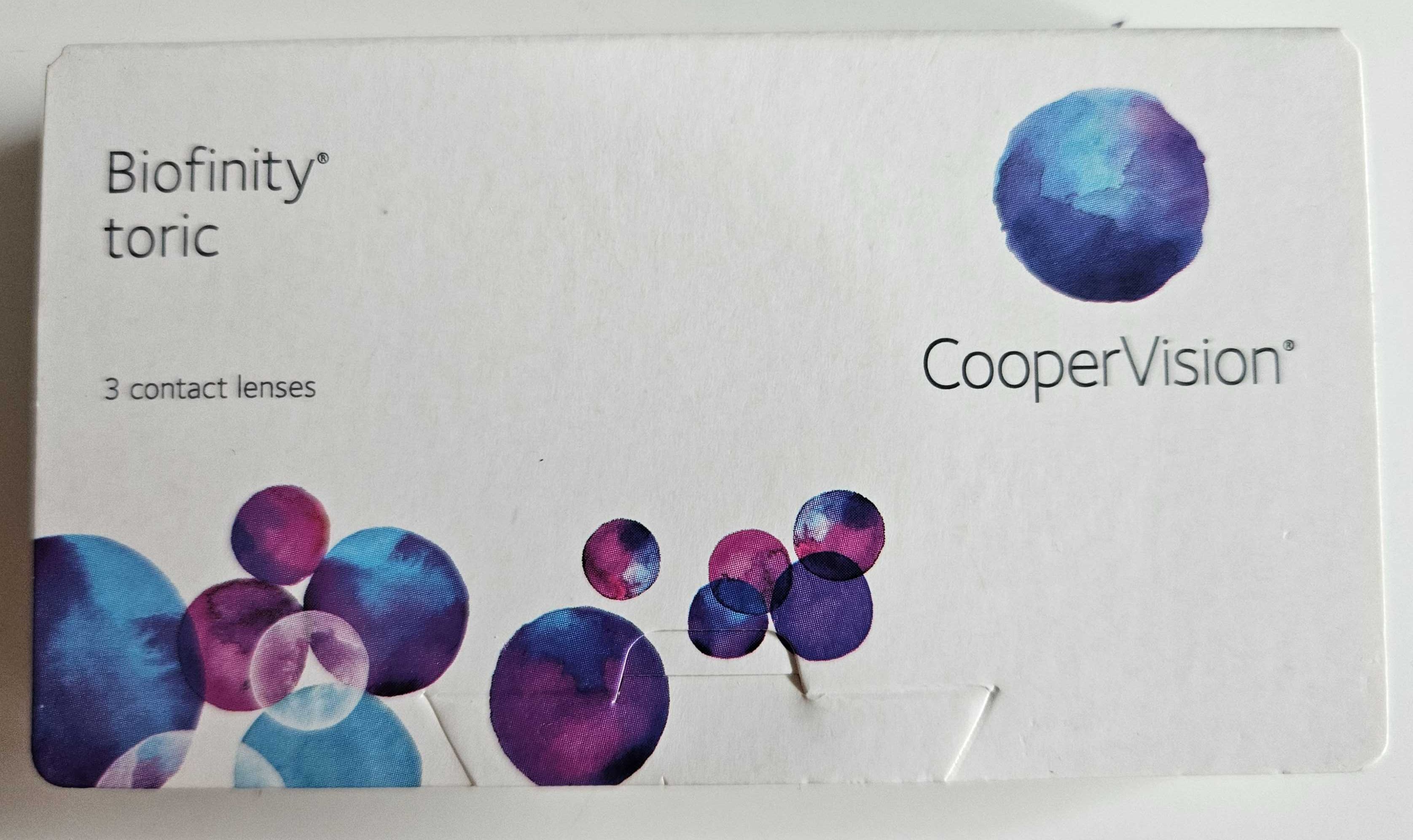 Soczewki kontaktowe toryczne Biofinity miesięczne 15 sztuk