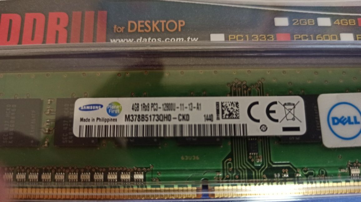 Оперативна память ddr3 4 гб 2 шт.