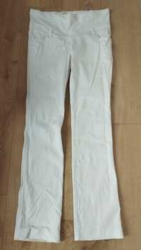 Białe spodnie ciążowe