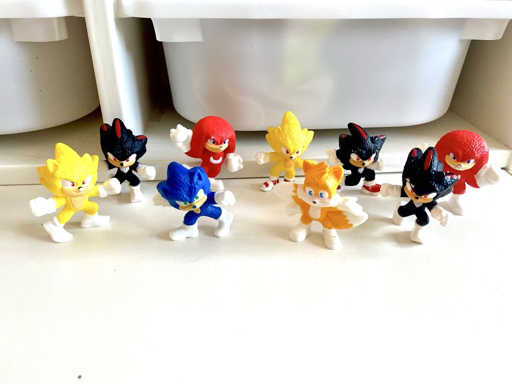 Figuras Minecraft e Sonic Mcdonalds