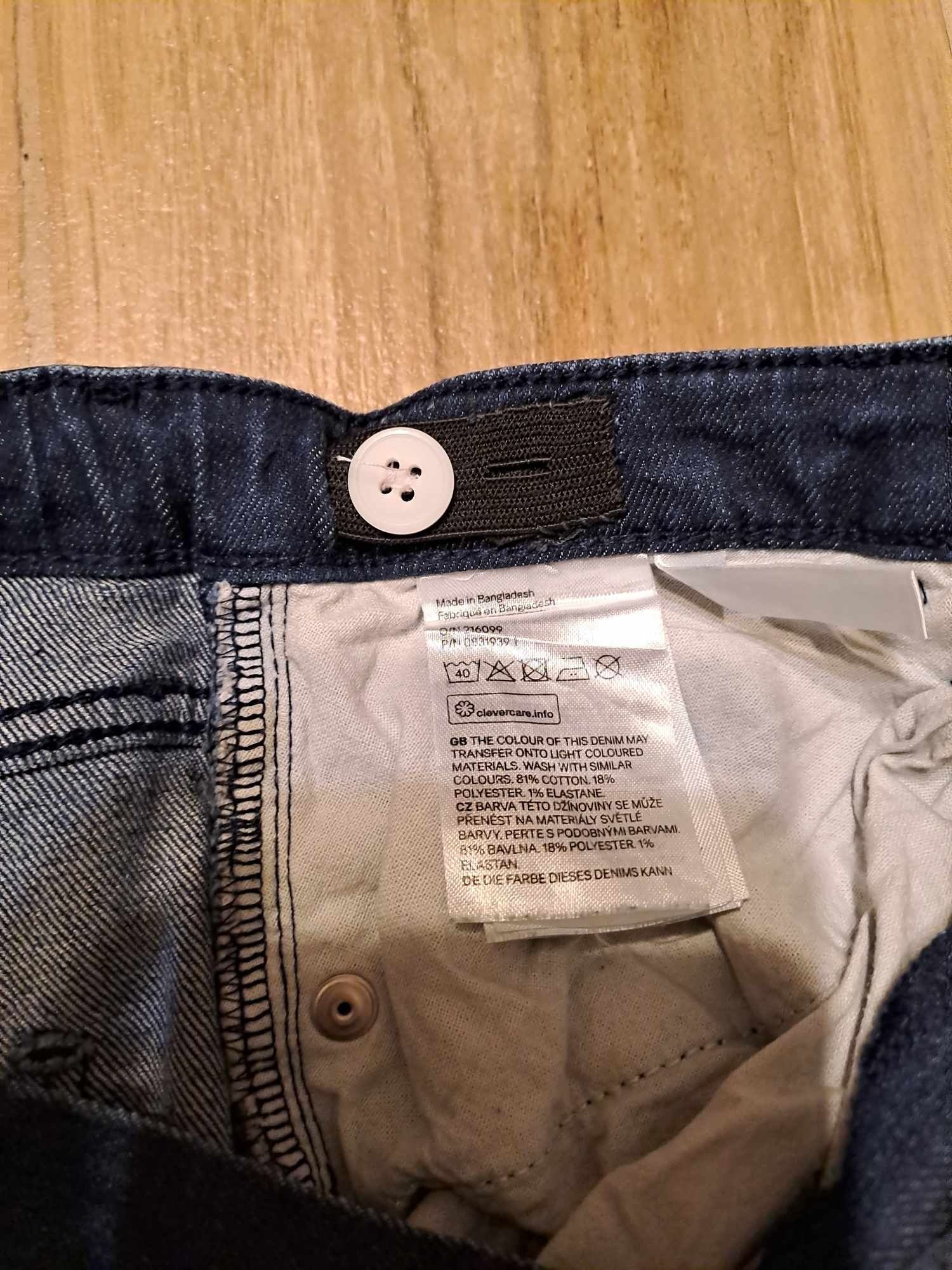 Dziewczęce spodnie jeansowe H&M rozmiar 158