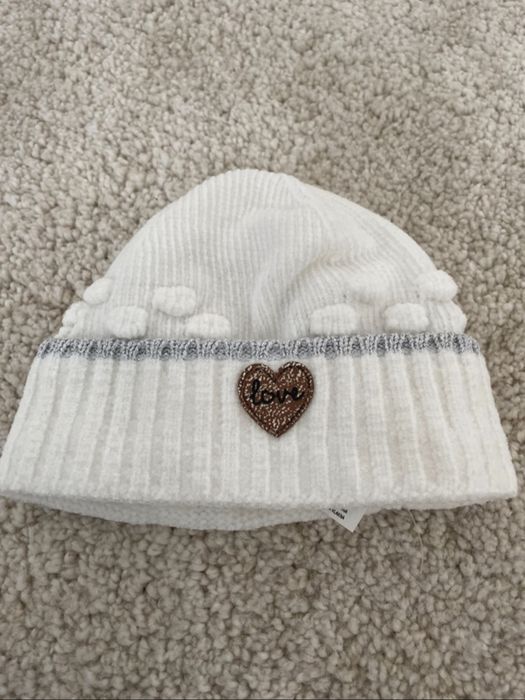 Czapeczka Benetton, rozmiar 74-82, 9-18m, szenil