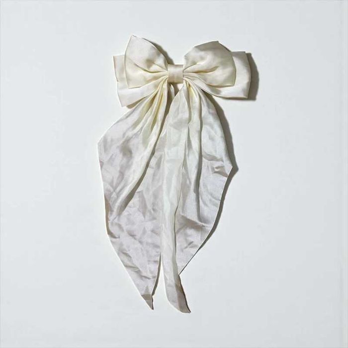 Kokardka kokarda ozdoba do włosów ecru