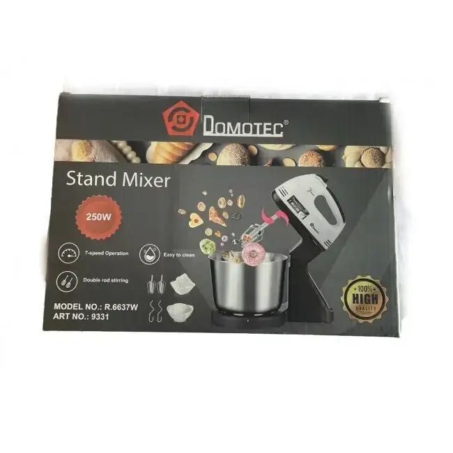Міксер R6637W DOMOTEC 2л чаша/250 Вт/7 швидкостей/2вінчика,2 для тіста