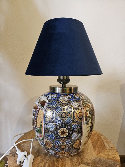 Lampa ceramiczna z chińskiej porcelany