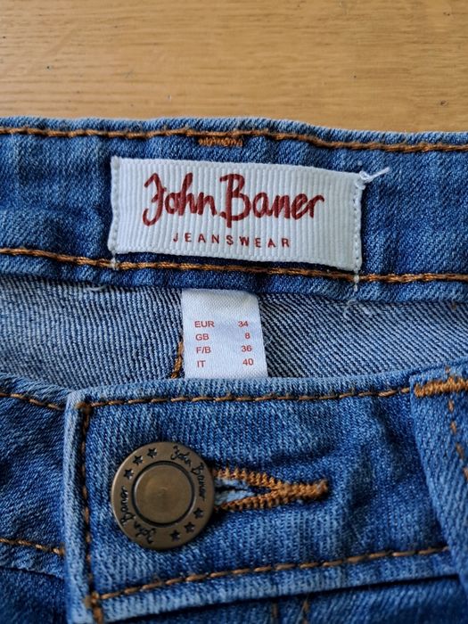 Dżinsy damskie elastyczne r. 34  John Baner długie nogawki