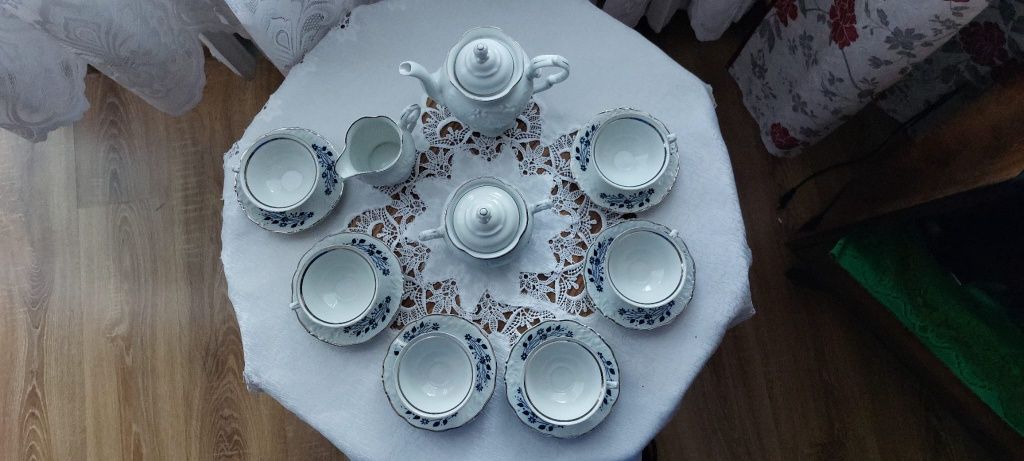 Porcelana Wałbrzych serwis do kawy 9częściowy