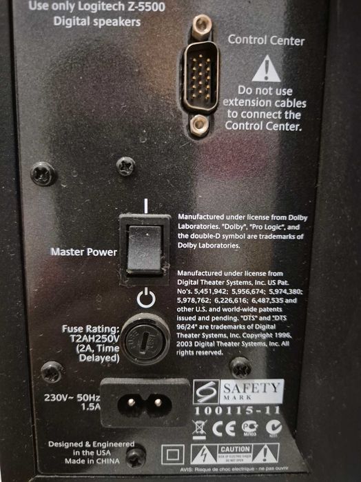 Logitech Z5500 Coluna Graves e amp