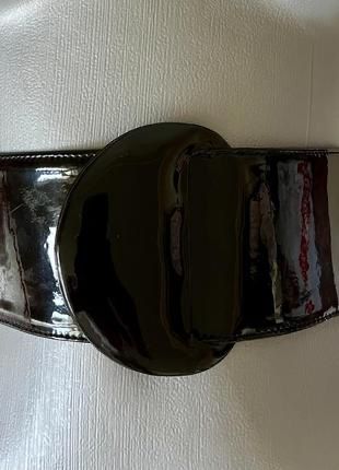 Пояс з лакованої шкіри Hugo Boss