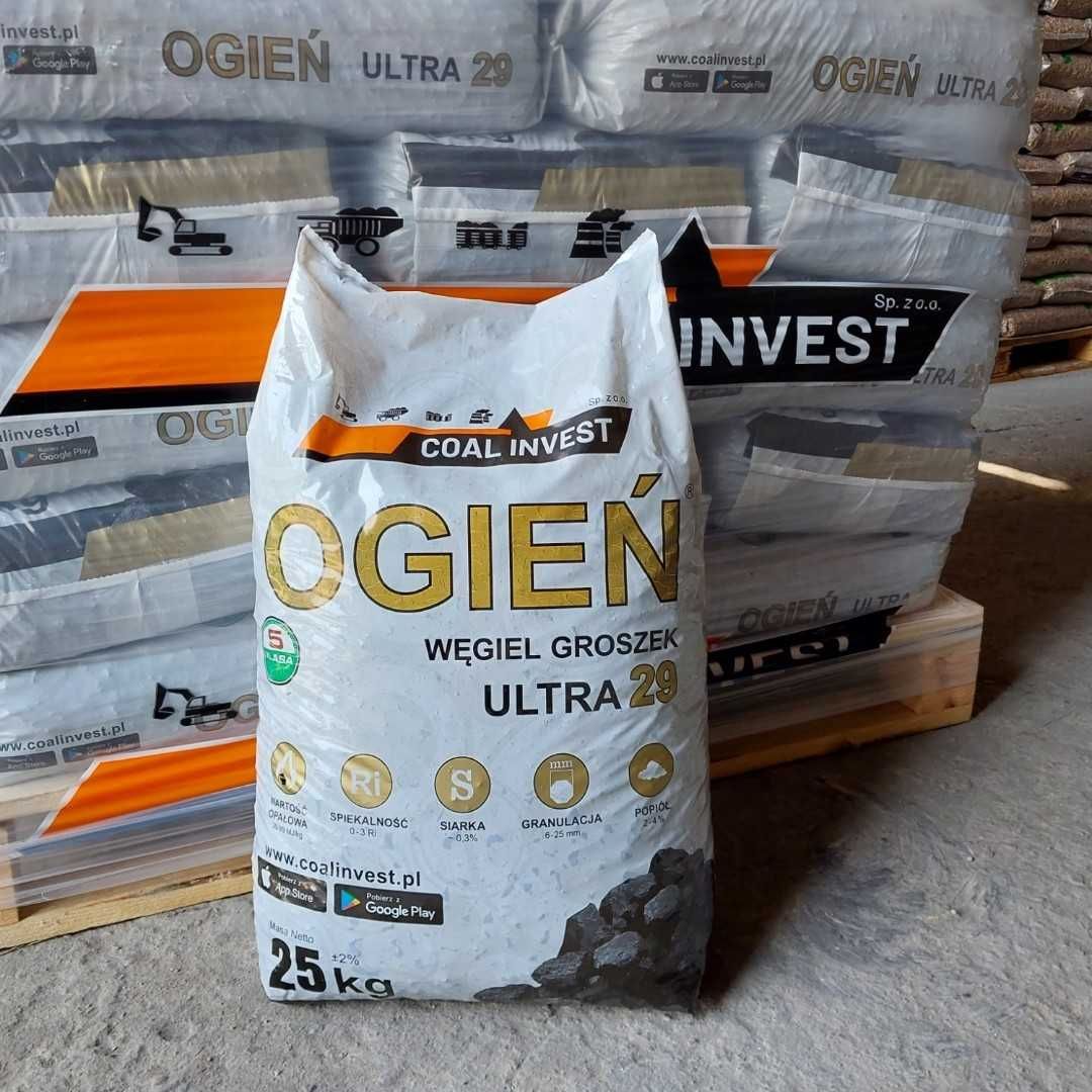 Węgiel Groszek Ekogroszek OGIEŃ Ultra 29!!!