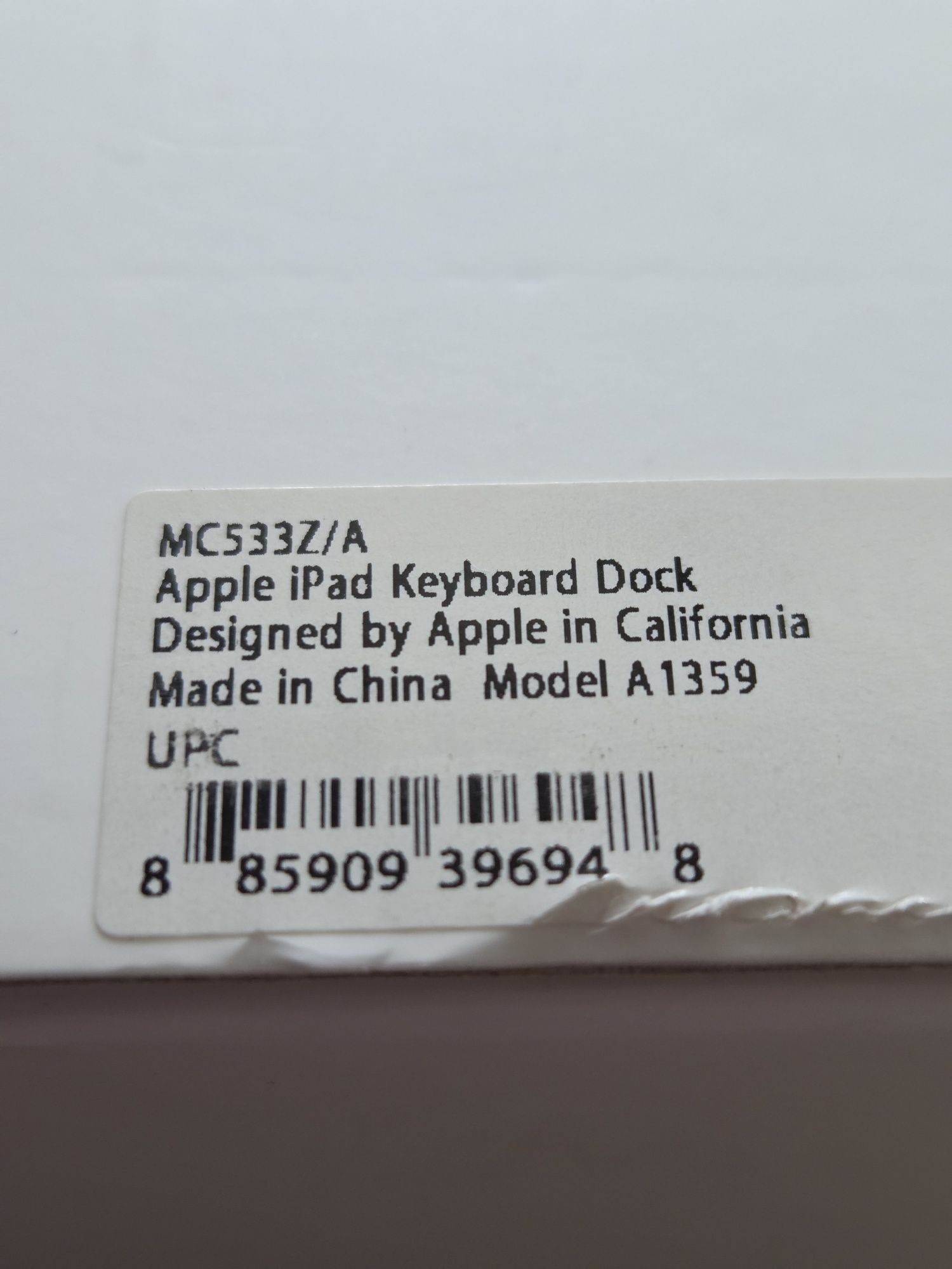 Apple iPad dock A1359 klawiatura