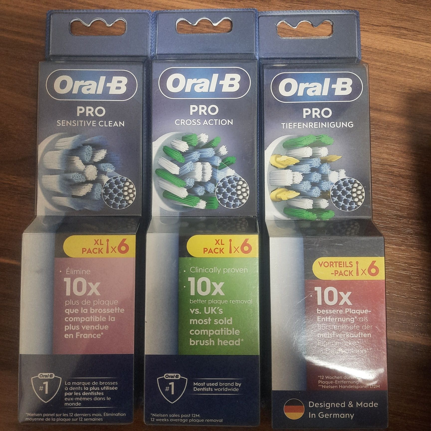 Набір насадок 6 шт на зубні щітки Oral b