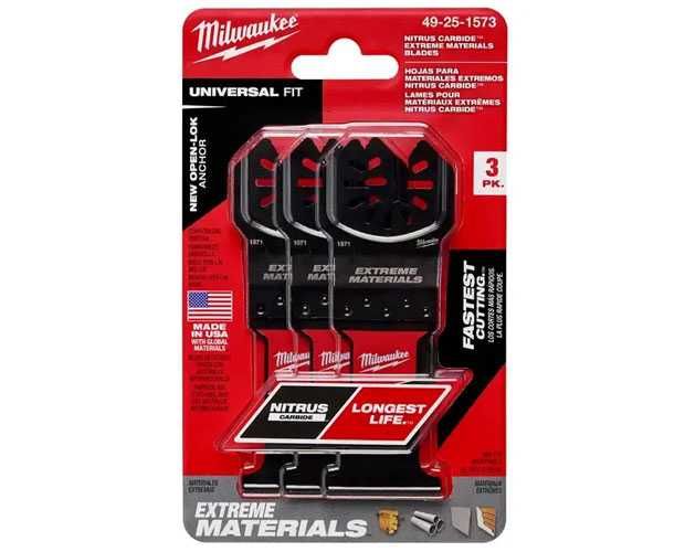 Набір 3 карбідних Nitrus полотен для мультитула Milwaukee 49-25-1573