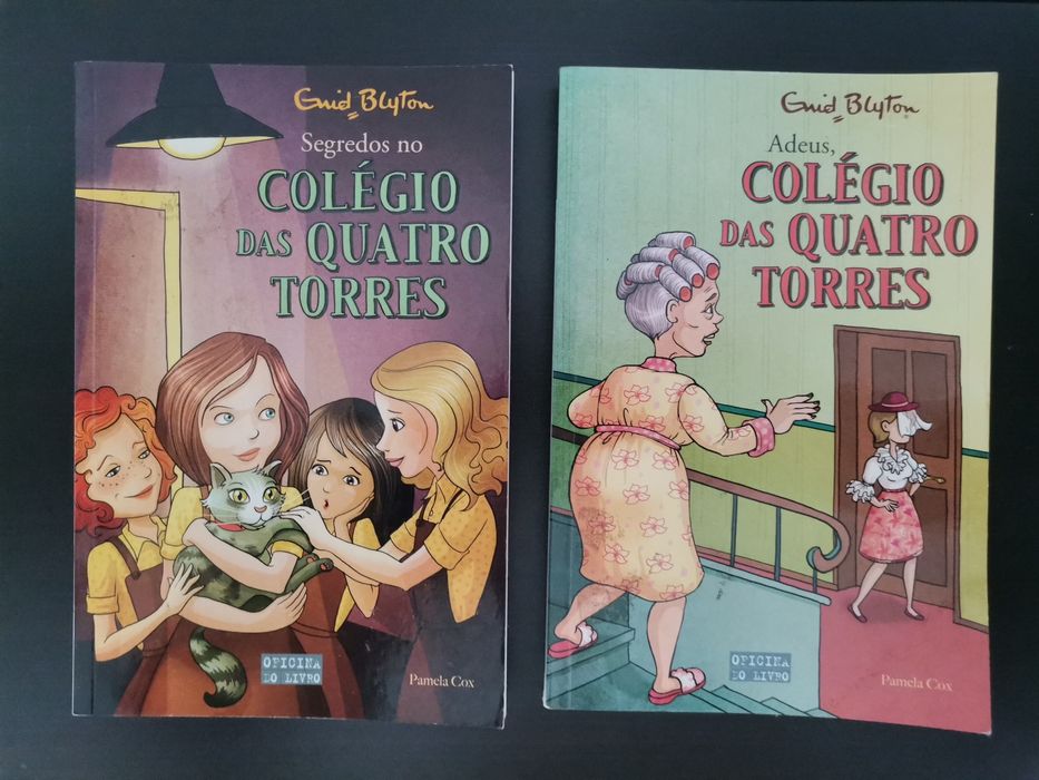 Livros juvenis  "O colégio das 4 torres", Enid Blyton