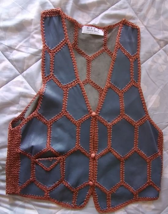 Colete de pele tamanho M/L