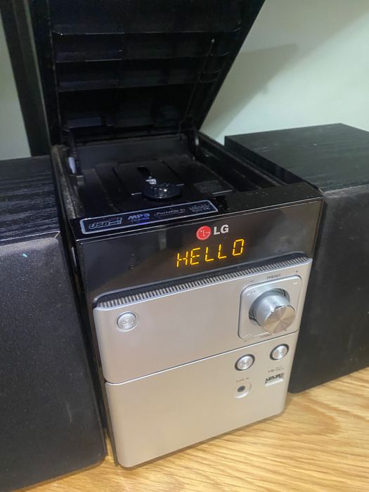 Aparelhagem LG a funcionar