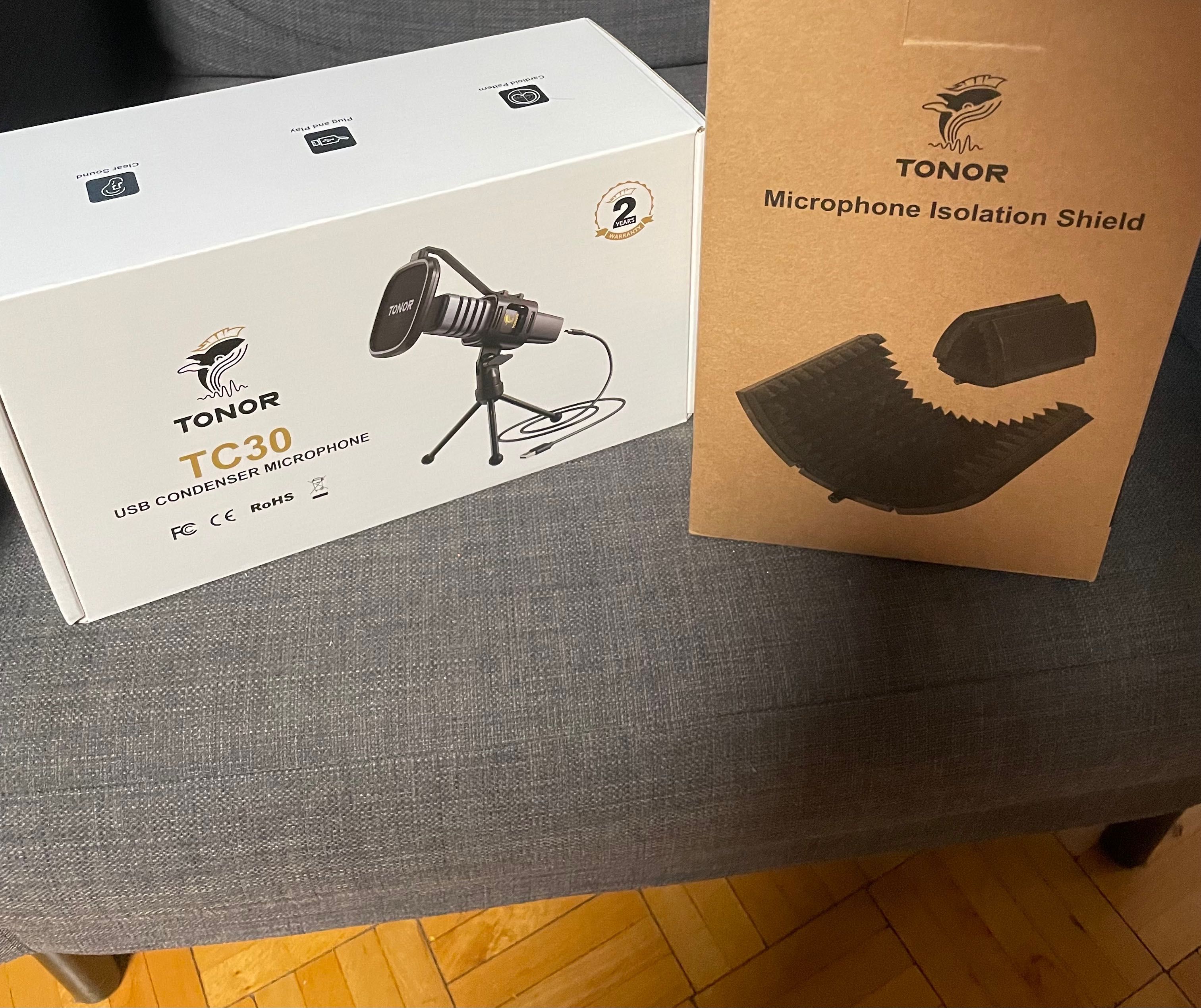 Zestaw mikrofon pojemnościowy Tonor TC30 + izolacja akustyczna