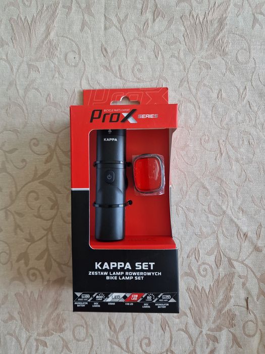 Oświetlenie rowerowe PROX Kappa set