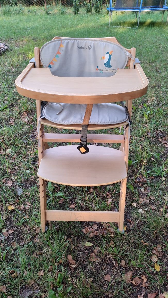 Krzesło do karmienia Safety 1st Timba drewno + wkladki