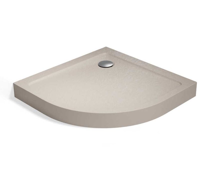 brodzik półokrągły 90x90 Stone kaszmirowy  Doros A Compact