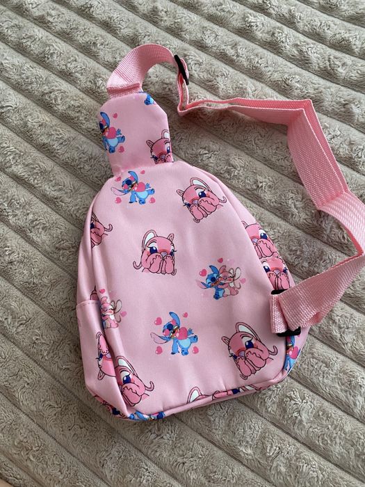 Рюкзак сумка бананка дитяча нагрудна Стіч, Діно