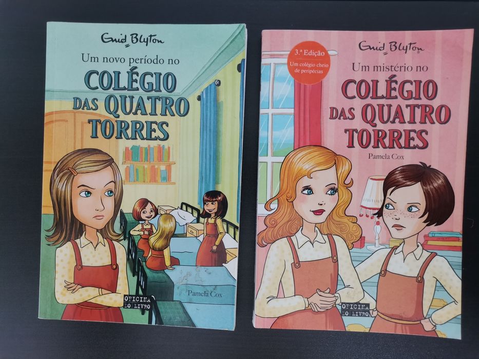 Livros juvenis  "O colégio das 4 torres", Enid Blyton