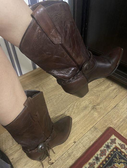 Чоботи козаки шкіряні Мексика