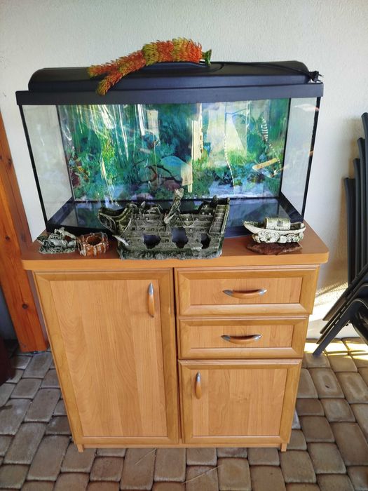 Akwarium 112.l panoramiczne kompletne