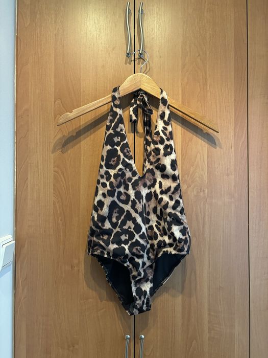NOWY Strój kąpielowy jednoczęściowy panterka Zara S 36