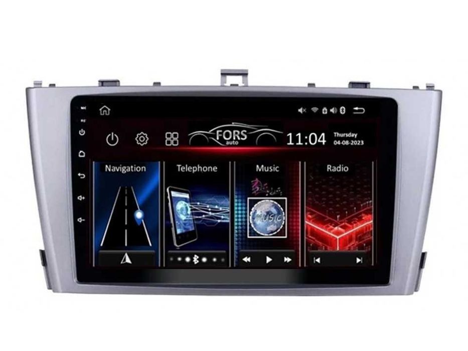 Radio samochodowe Android Toyota Avensis (9", silver) 2008.-2015