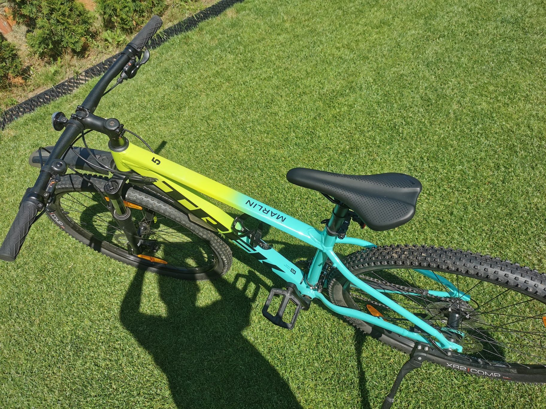 Rower Trek marlin 5 zielono-żółty