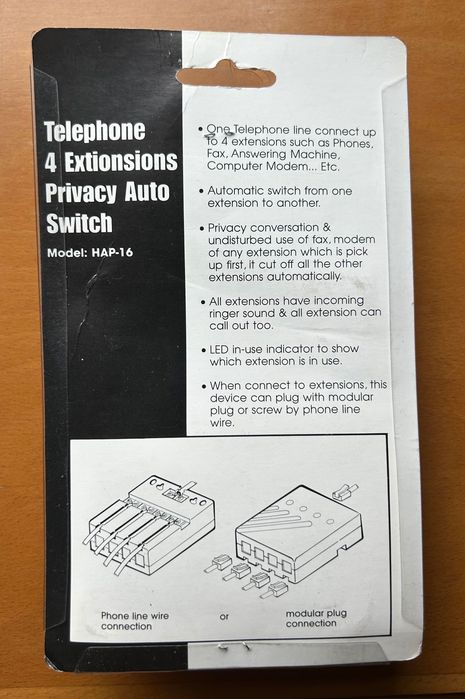 Vintage New Sound Tech Telephone 4 Extensions Privacy Auto Switch