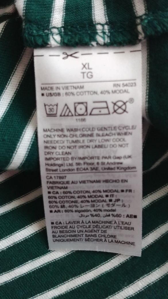 GAP T-shirt w paski  roz.XL