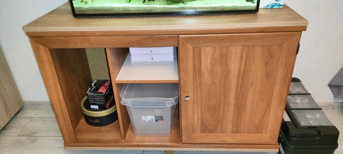 Akwarium 112l wiwal z szafką i życiem