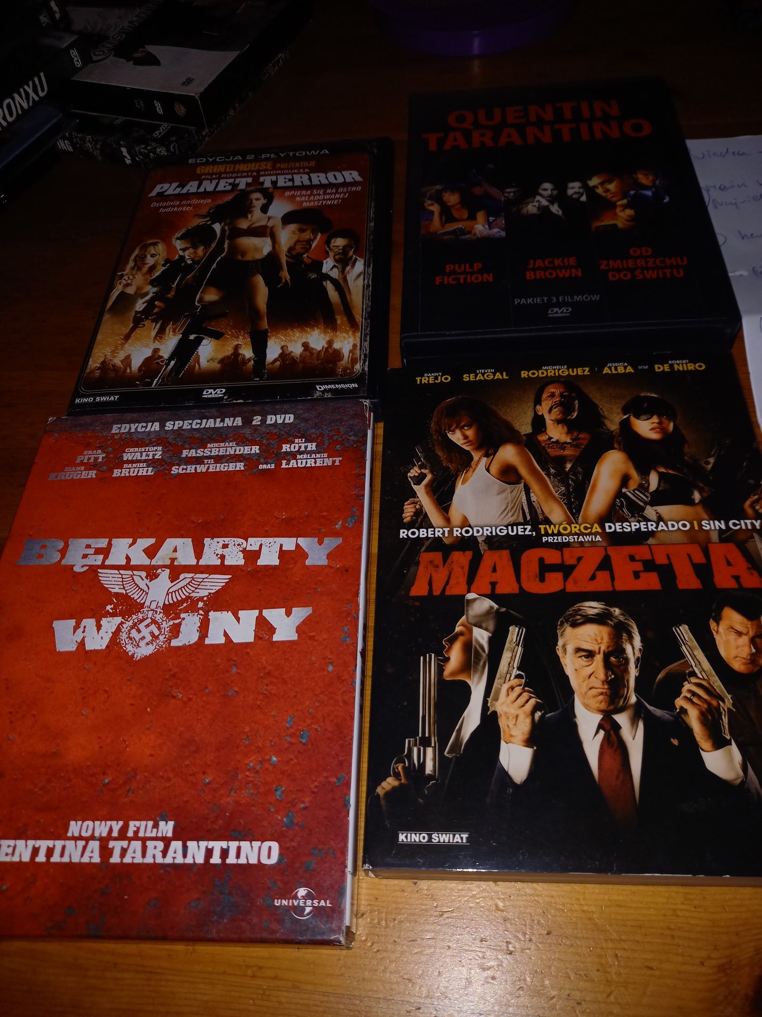 Tarantino zestaw na dvd beż bękartów