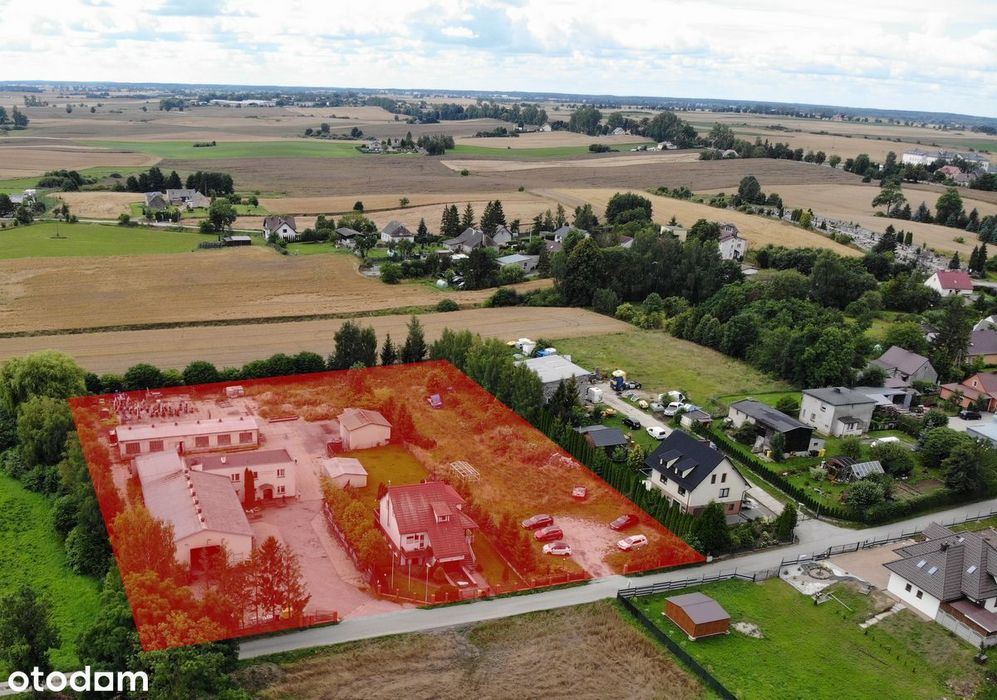 Pączewo - bud. produkcyjno - biurowy, magazyny, dom