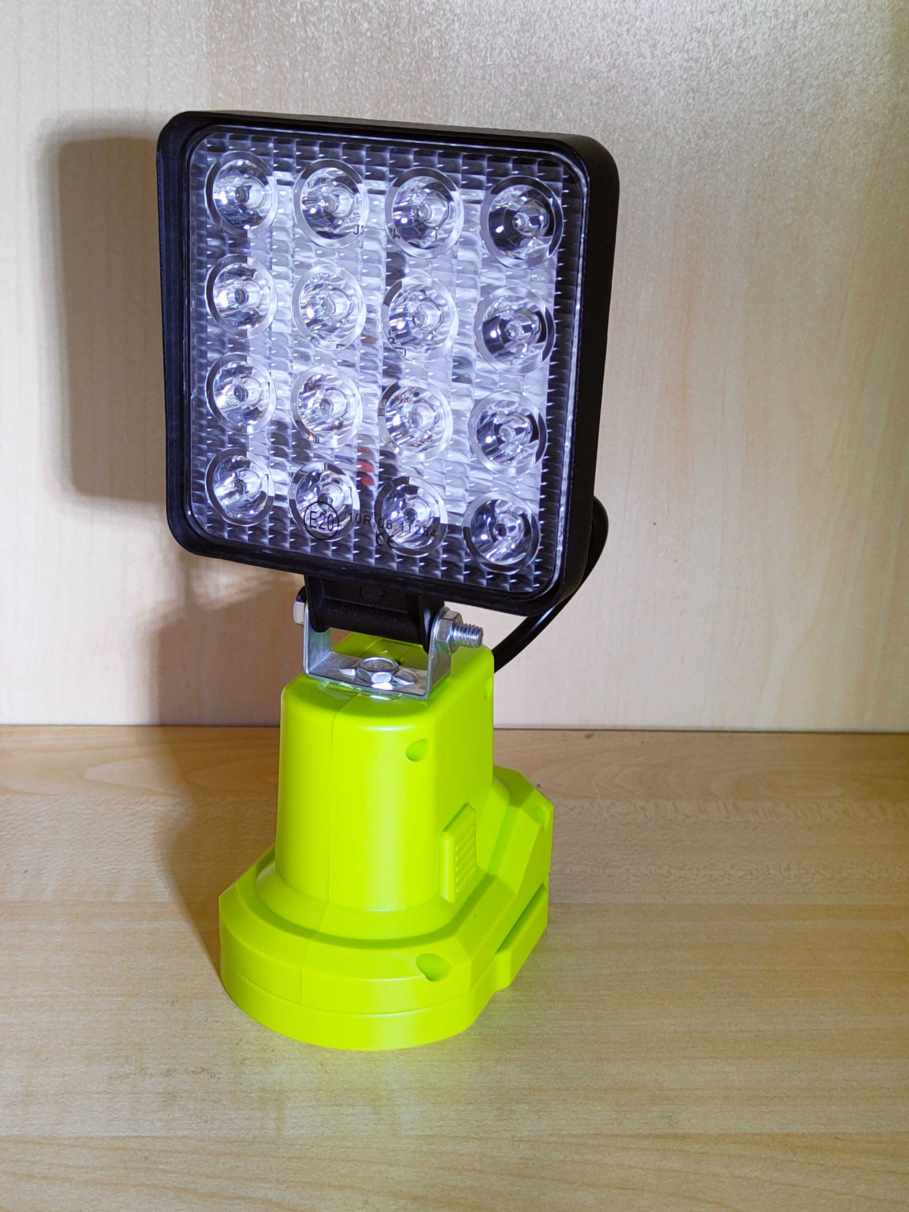 LAMPA robocza 16 LED 48W halogen do RYOBI ONE PLUS + 18V reflektor