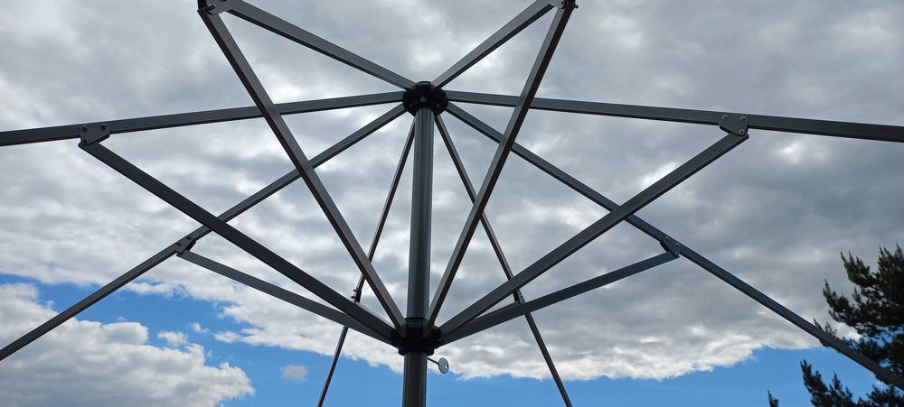 Okazja Aluminiowy  Stelaż Parasol Ogrodowy Piwny Słoneczny Barowy 4m