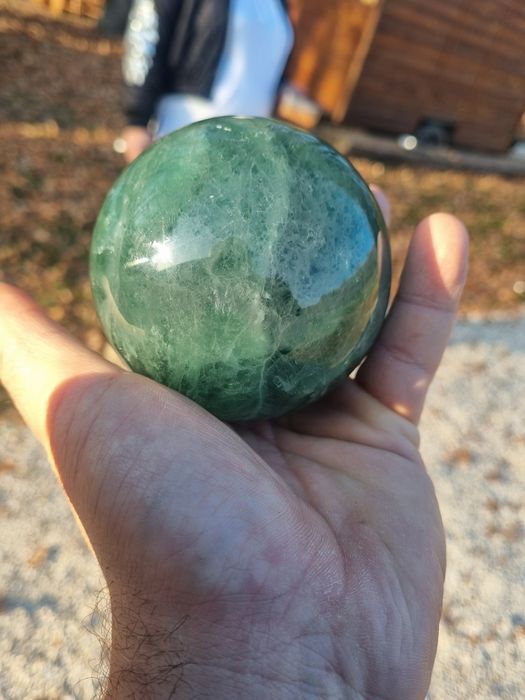 Kula 8 cm Zielony Fluoryt