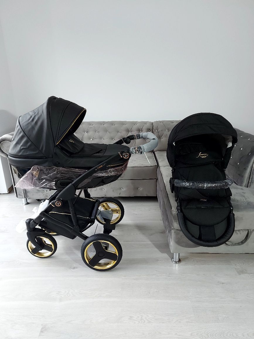 Wozek 2w1 3w1 junama diamond fluo line Nowy wysyłka ekoskóra